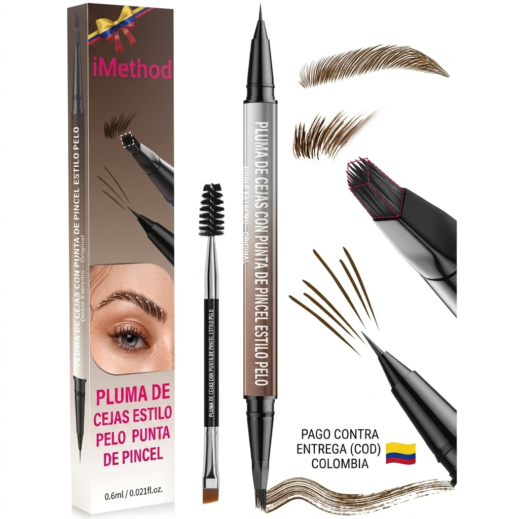 ¡OPORTUNIDAD! iMethod Professional® | Lápiz de Cejas y Delineador 2 en 1 con Punta Ultrafina 4D