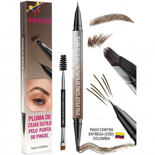 ¡OPORTUNIDAD! iMethod Professional® | Lápiz de Cejas y Delineador 2 en 1 con Punta Ultrafina 4D