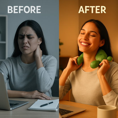 ¡OPORTUNIDAD! Totugit Pro® | Masajeador de Cuello Eléctrico con Calor y Vibración 3D — Alivia el Dolor en Minutos