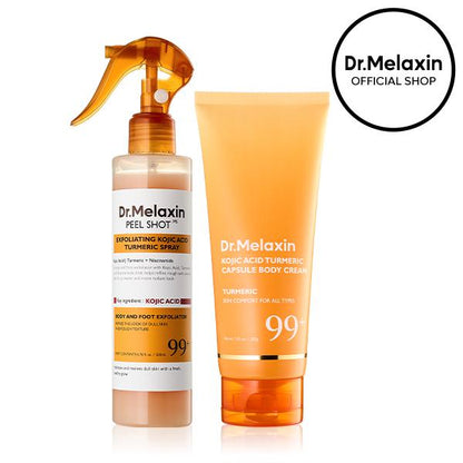 ¡OPORTUNIDAD! Dr.Melaxin® | Rutina Brillo Corporal 2 Pasos · Reduce Manchas Oscuras · Piel Suave y Pareja