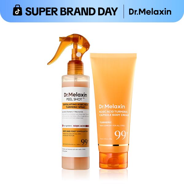 ¡OPORTUNIDAD! Dr.Melaxin® | Rutina Brillo Corporal 2 Pasos · Reduce Manchas Oscuras · Piel Suave y Pareja